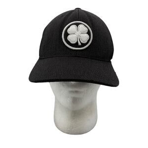 Black Clover Hat Mens Snapback Black Flexfit Tech 110 Mesh Back Biltmore Logo
